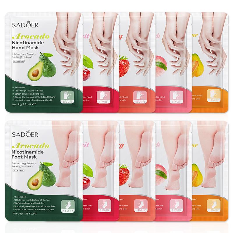 Skincare Exfoliating - 1 Pairs SADOER Fruits Foot Mask
