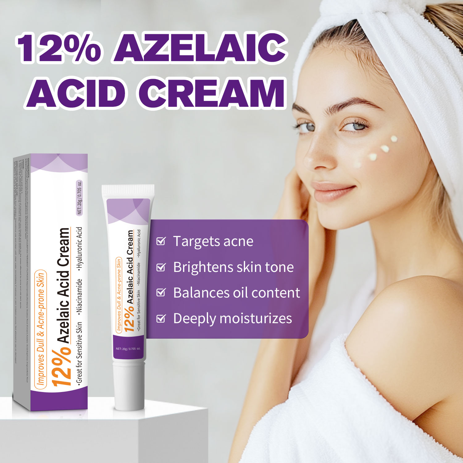 Azelaic Acid Cream - Mild Azelaic Acid Cream Improve Dull