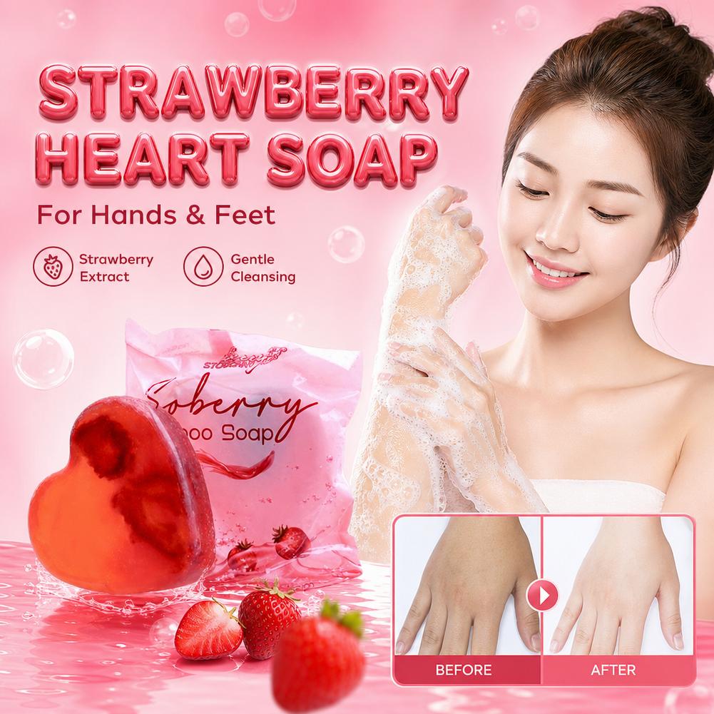Strawberry Scented Bath Soap S - Skincare Exfoliating ulasan dan harga