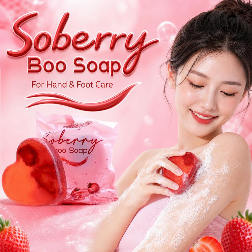 Strawberry Scented Bath Soap S - Skincare Exfoliating ulasan dan harga