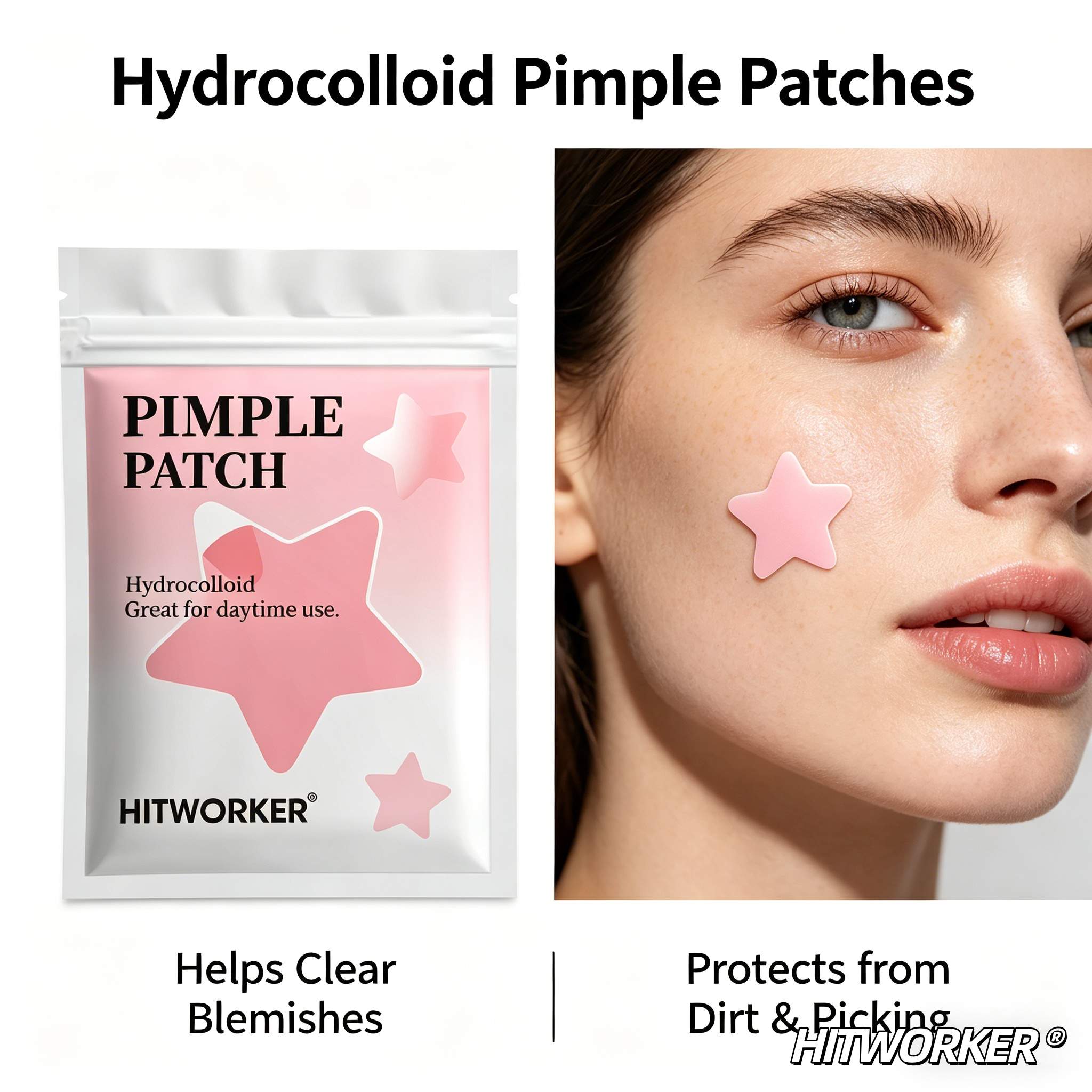 600pcs Pink Star Acne Patches, - Tea Tree Spot Treatment ulasan dan harga