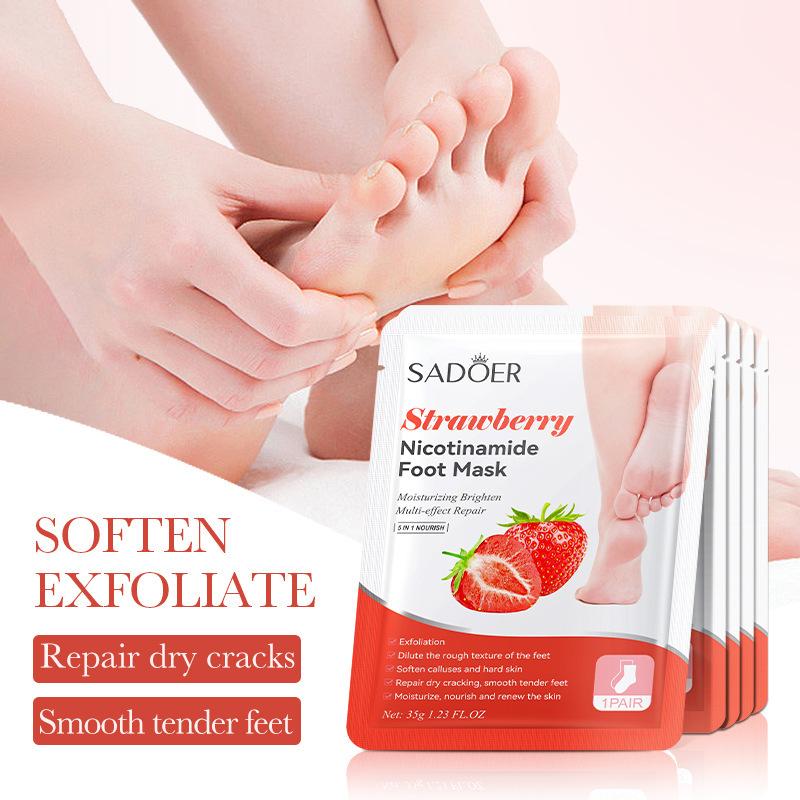 1 Pairs SADOER Fruits Foot Mas - Skincare Exfoliating ulasan dan harga