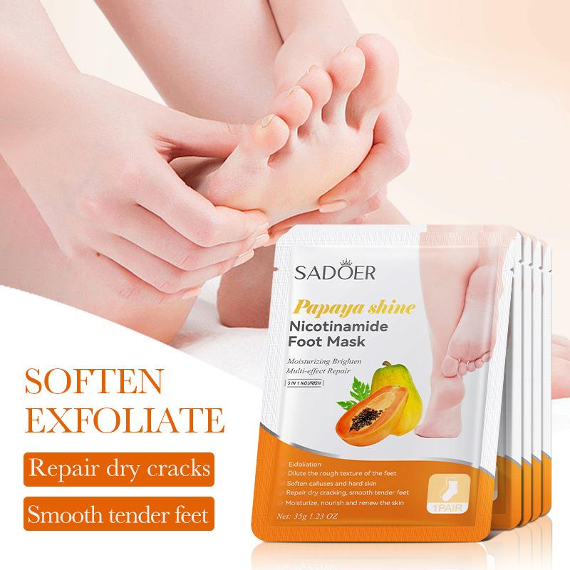 1 Pairs SADOER Fruits Foot Mas - Skincare Exfoliating ulasan dan harga