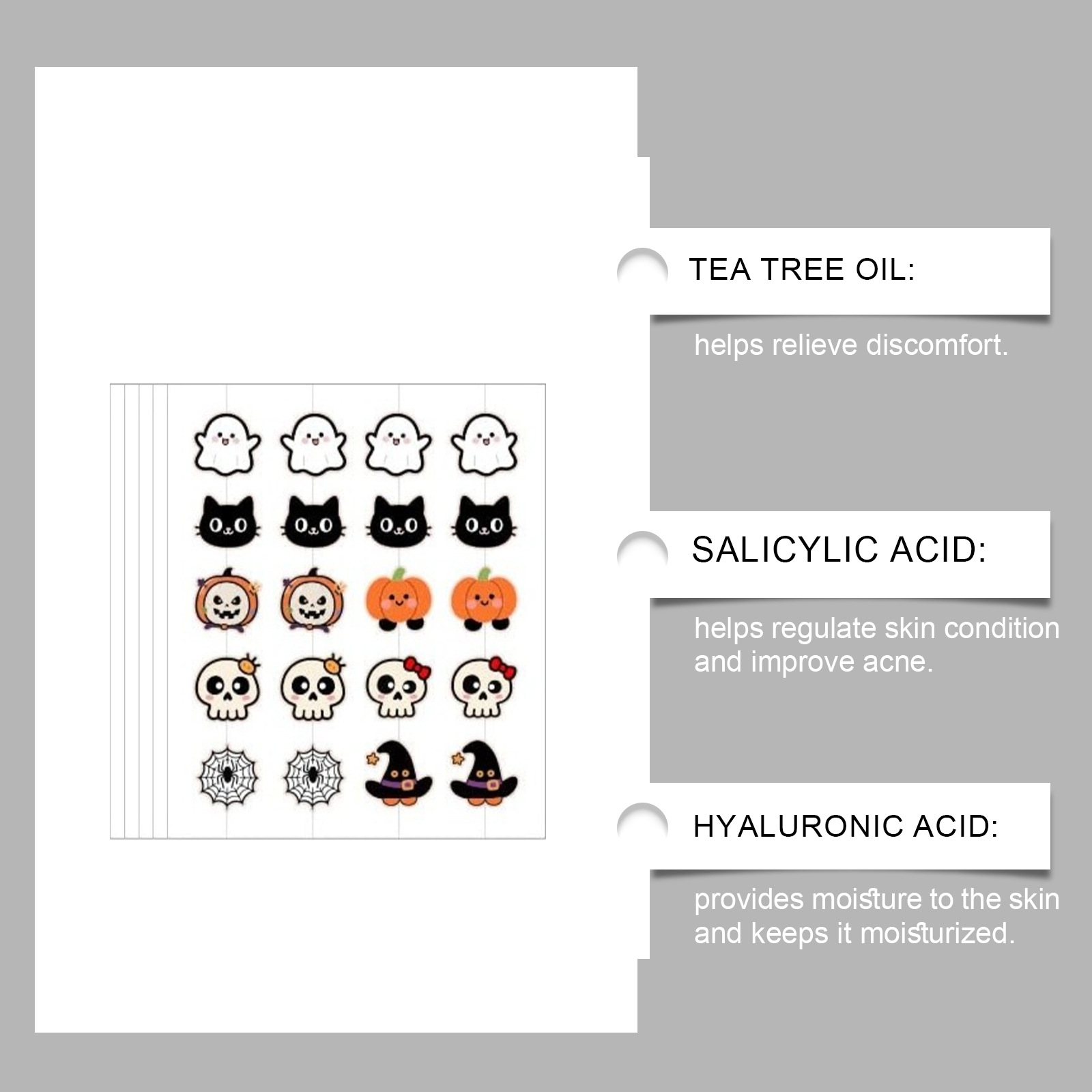 Halloween Acne Patches,100pcs  - Tea Tree Spot Treatment ulasan dan harga