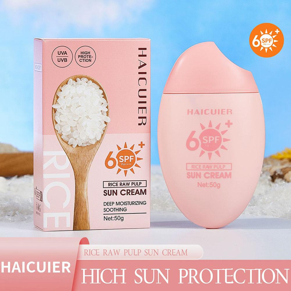SPF50+ Sunscreen Rice Raw Pulp - Spf 50 Sunscreen ulasan dan harga