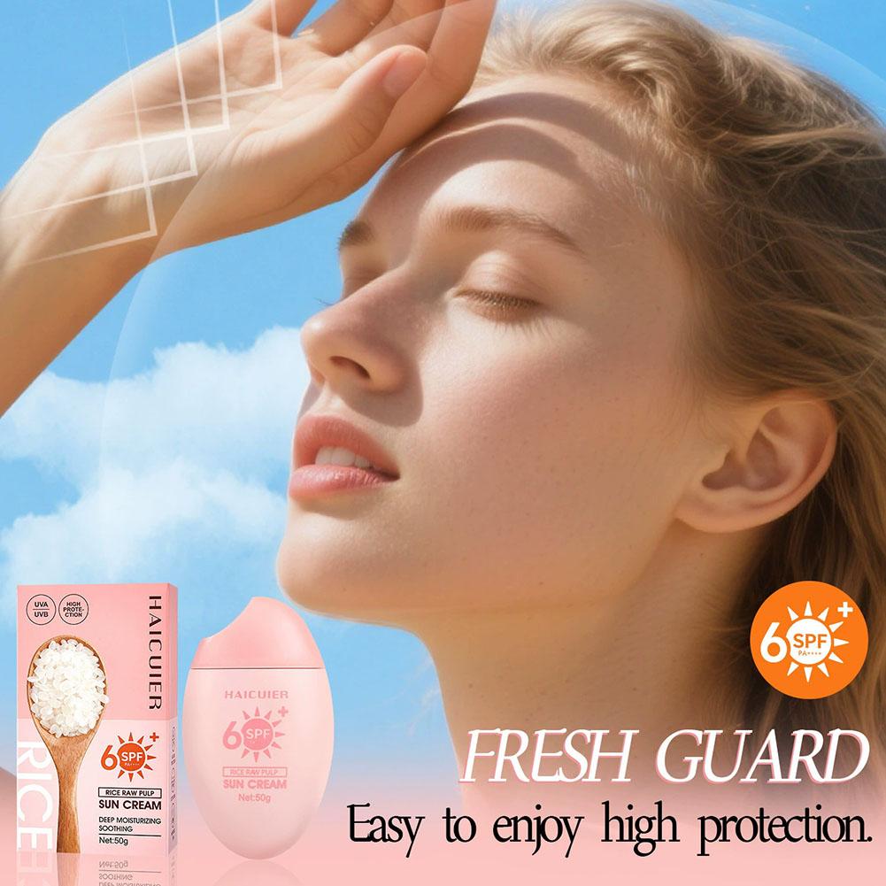 SPF50+ Sunscreen Rice Raw Pulp - Spf 50 Sunscreen ulasan dan harga