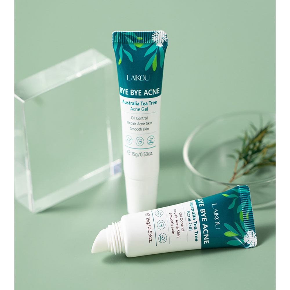LAIKOU Tea Tree Acne Gel 15g,  - Tea Tree Spot Treatment ulasan dan harga