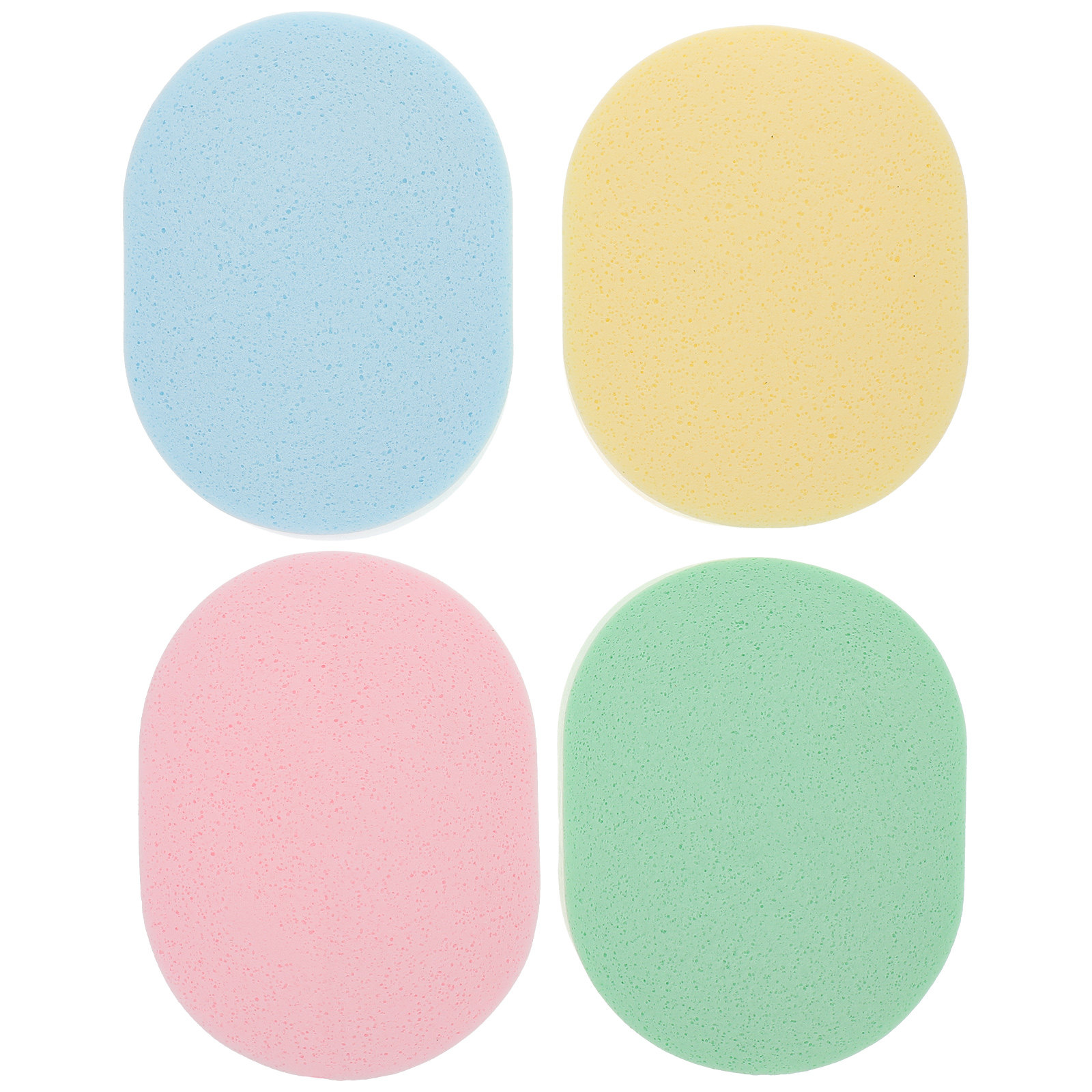 4Pcs Oval Face Sponge Exfoliat - Skincare Exfoliating ulasan dan harga