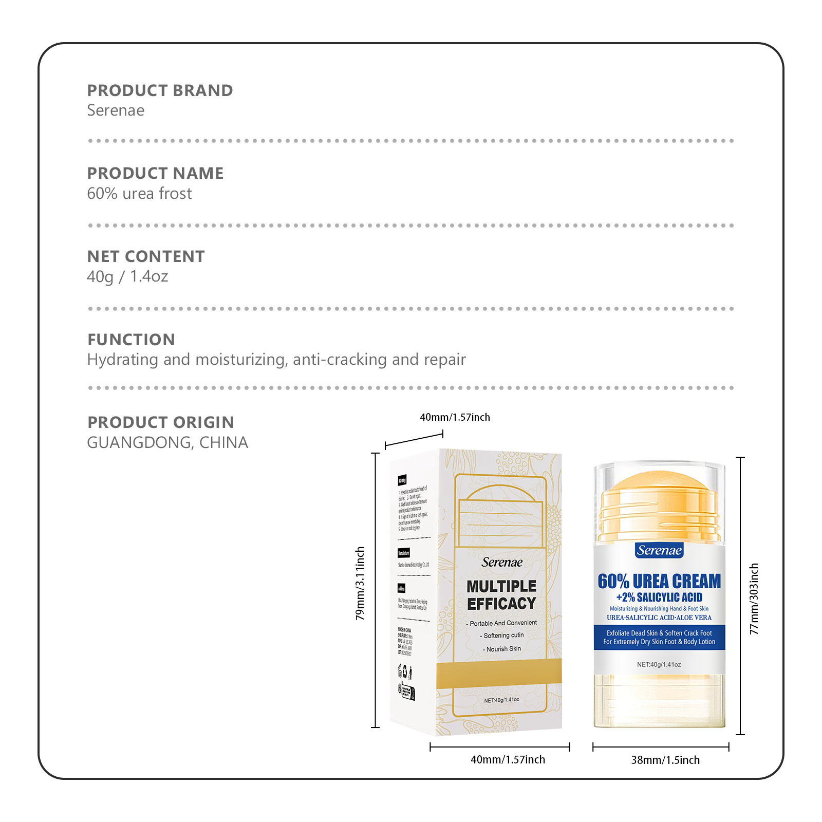 60% Urea Foot Cream + 2% Salic - Azelaic Acid Cream ulasan dan harga