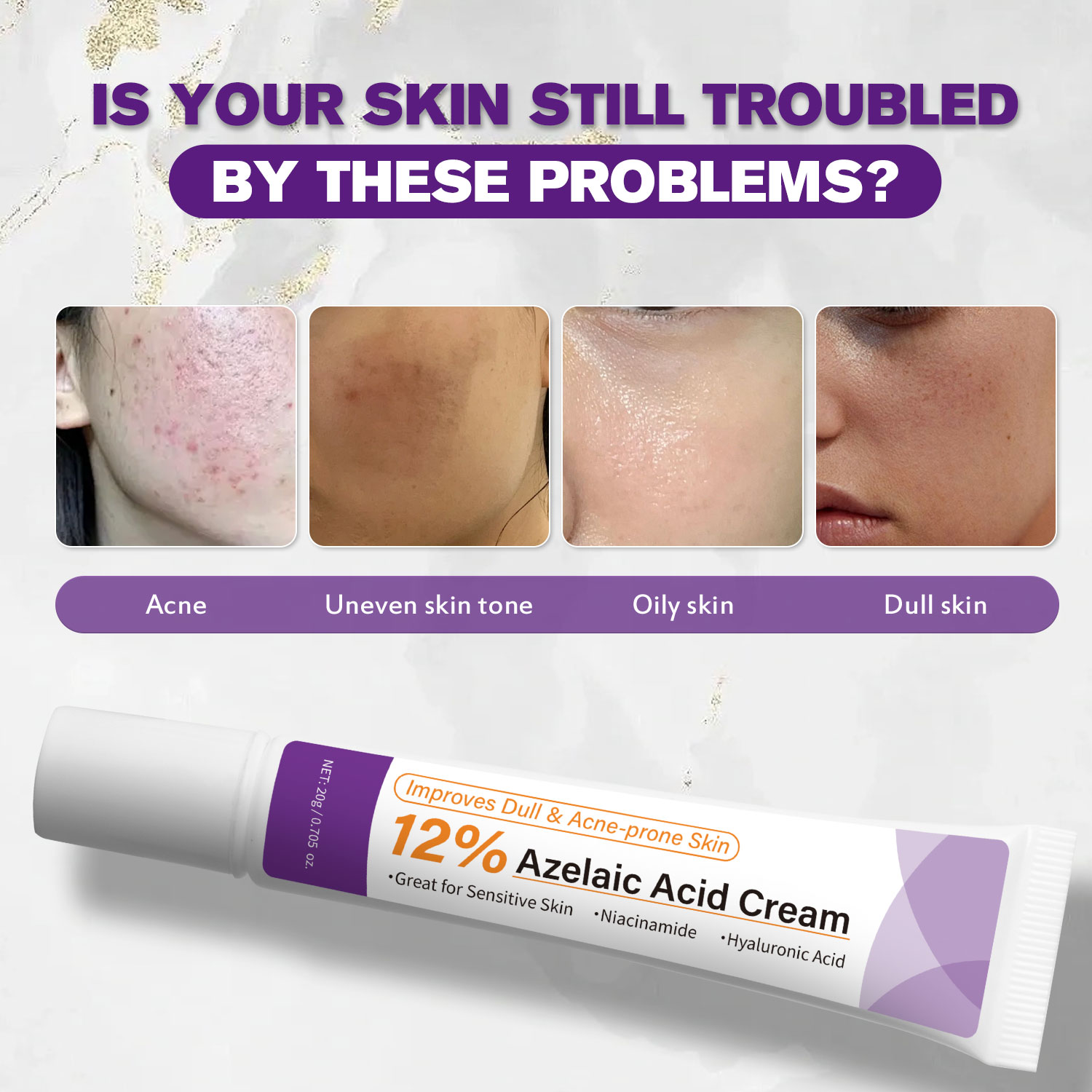 Mild Azelaic Acid Cream Improv - Azelaic Acid Cream ulasan dan harga